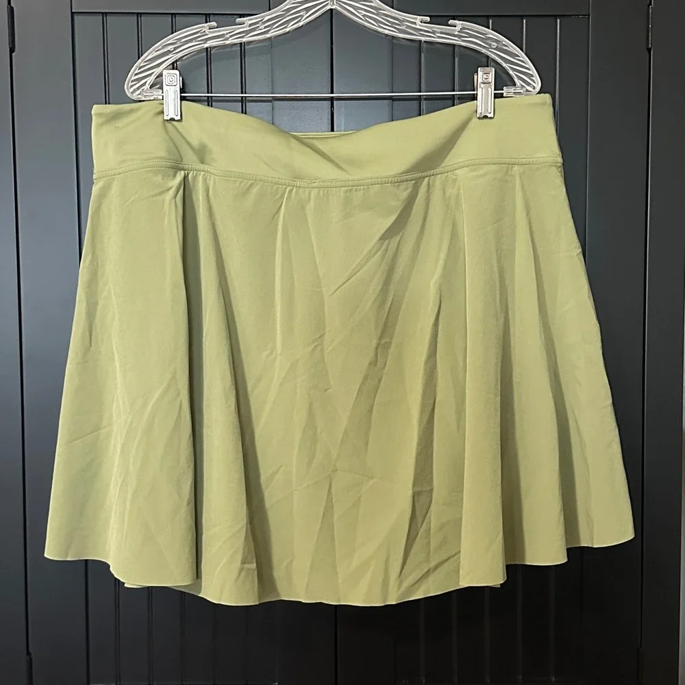 Nike Dri-FIT Golf Tennis Skort 2X Green Athletic Active Pickleball Plus Sporty